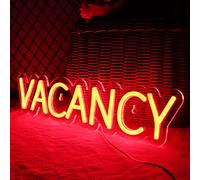 VACANCY Neon Signs for Wall Decor Neon Lights for Bedroom Led Signs