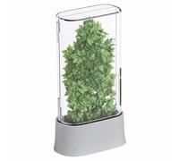 vacane Herb Keeper for Refrigerator, Fresh Herb Saver Herb Storage Containers, Cilantro Container for Fridge Asparagus Container, Dishwasher Safe