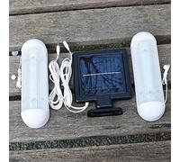 VACANON Solar Shed Lights Indoor with Switch 2 in 1 Indoor Solar Powered Lights with Pull String Split Solar LED Light for Garage Shed Corridor