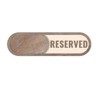 Vacant Bathroom Sign - Do Not Disturb Sliding Indicator, Changeable Private Wooden Sign for Restrooms, Lactation Rooms, Hotels, and Offices, Stylish Decor with Vacant and Reserved Options