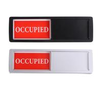 Vacant Occupied Privacy Signboard 2pcs Aluminium Office Indicator