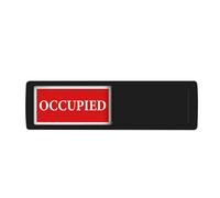 "Vacant Occupied" Sign | Clear Text Slide Door Indicator | Non-Drawing Door Slider Sign for Toilet, Home, Offices and Meeting Rooms