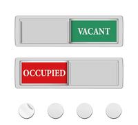 Vacant Occupied Sign Sliding Door Privacy Sign Do Not Disturb Door Indicator 7 x 2inch Non-Scratch Magnetic Vacant/Occupied Slider Signs for Home Office Hotel Hospital Conference Room Restroom