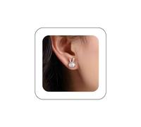 Vacaonio Bling Cute Cz Rabbit Stud Earrings Tiny Gold Rhinestone Earrings Clear Crystal Bunny Earrings Mini Rabbit Stud Earrings Jewelry for Women
