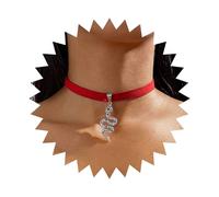 Vacaonio Punk Snake Choker Necklace Halloween Snake Necklace Red Velvet Collar Necklace Snake Velvet Necklace Silver Serpent Pendant Necklace Suede Cord Necklace Jewelry for Women