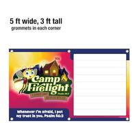 Vacation Bible School Vbs 2024 Camp Firelight Outdoor Banner: A Summer Camp Adventure With God
