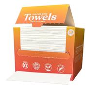 Vacation Club XL Plant-Based Face Wipes, 50 Count, Textured, Disposable