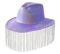 Vacation Cowboy Hat Tassels Disco Surprise Girl Boys Cowgirl Hat For Carnivals Music Festival Cowboy Hats For Women