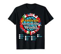 Vacation Festivals Around The World Countries Showcase T-Shirt