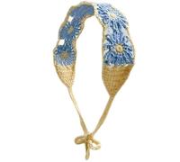 Vacation Flower Head Scarf Crochet Hair Scarf Spring Decorative Headpiece Holiday Head Wrap Casual For Street Photography
