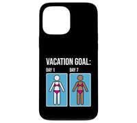 Vacation Goal Tanning Tan Funny Summer Sun Beach Woman Case for iPhone 13 Pro Max