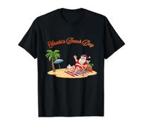 Vacation Holiday Santa's Beach Day Tropical Christmas Summer T-Shirt