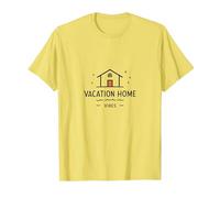 Vacation Home Vibes: Cozy Retreat Icon T-Shirt, Men, Lemon, S