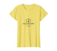 Vacation Home Vibes: Cozy Retreat Icon T-Shirt, Women, Lemon, M