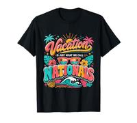 Vacation is Just What We Call Nationals Summer Travel Retro T-Shirt