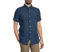 Vacation Linen Short Sleeved Shirt Navy XL