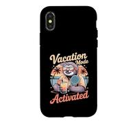 Vacation Mode Activated Sloth Pickleball Case for iPhone X/XS