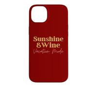 Vacation Mode Summer Girls Sunshine and Wine Vibes Case for iPhone 14 Plus