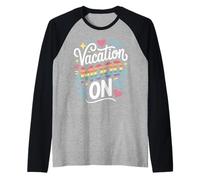 Vacation Mood On Funny Summer Travel Vibes Festival Raglan Baseball Tee