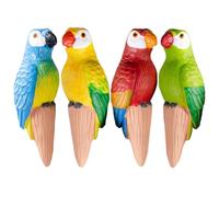 Vacation Plant Watering Devices - Parrot Terracotta Watering Spikes,Slow Release Potted Stakes Parrot Irrigation System Houseplant Care for Flower Bed Backyard Outdoor