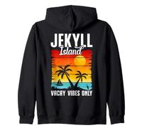 Vacation Travelling Georgia Vacay Vibes Jekyll Island Zip Hoodie
