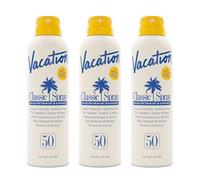 VACATION Vacation Classic Spray Sun Protection SPF 50 3 Pack Wide Spectrum Vegan Sunblock Spray Body Lotion with SPF Protective Spray S