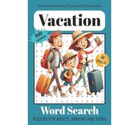 Vacation Word Search Puzzle Book: Word Searches with Easy to Read Print about Vacations, Travel, Adventure and More | 6x9 inches, 120 pages | 60 puzzles...Gift for Vacations, Holidays and Free Time