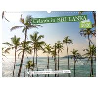 Vacations in Sri Lanka - a journey through Asia, culture and nature UK-Version (Wall Calendar 2026 DIN A3 Landscape), CALVENDO 12 Month Wall Calendar