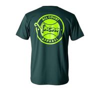 Vacay All Court Apparel Advantage T-Shirt - Unisex (UK, Alpha, XL, Regular, Regular, Trek Green/Lime)