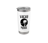 Vacay Mode Cute Palm Tree Vacation Summer Beach Stainless Steel Insulated Tumbler