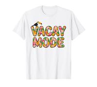 Vacay Mode Toucan Pineapple Flamingo Tropical Summer Beach T-Shirt