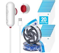 Vacbird 3D Printer Accessories Upgrade Vacuum Kit, 20pcs 3D Filament Vacuum Bags with USB Pump (30 * 34cm) Reusable, for 3D Printer Filament Storage, Protect Filament from Moisture