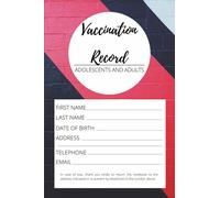 Vaccination Record: Vaccine for adolescents and adults (Diphtheria - Tetanus - Poliomyelitis - Pertussis-Measles - Mumps - Rubella - Meningitis C - HPV - H epatitis B - Flu ...)