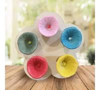 Vacclo 1Pack Colorful Bee Insect Drinking Cup - Bee Cups for Thirsty Bees Garden - Bee Feeder - Provide Safe Drinking Spots for Bees - Collects A Teaspoon of Water for Bees (Multicolor)