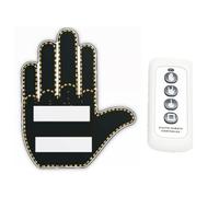 Vacclo Car Finger Light - DIY LED Finger Light with Remote Control - Fun and Engaging Car Shaped Light - Give The Wave to Drivers, Car Rear Window LED Sign Light (Style A)