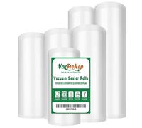 VacFreKep 6 Rolls 15/20/28cmx6m BPA LFGB Free Vacuum Sealer Freezer Rolls
