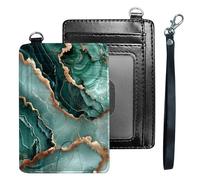 VACGBJPG Slim Wallet Rfid Blocking for Women & Girls-PU Leather Card Holder with ID Window,Ultra-Thin Travel Wristlet Organizer Secure Credit Card Wallet, Oil painting Sunflowers Snow Mountain Sunset