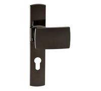 Vachette ARTIS Exterior and Standard Interior Handle Set - Reversible Right/Left - Key I Bearing Door - Distance 195 mm - Zamak - 10 Year Guarantee - Black Diamond