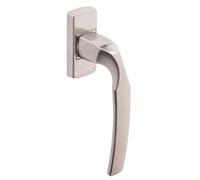 Vachette ARTIS Set of Window Handles on Platinum Block - Indexing 90° - Distance 43 mm - Invisible Fastening, Screws Included - Durable Aluminium Material - Platinum Finish