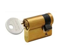 Vachette First Mechanical Lock Half Cylinder for Doors - One Entrance 40 x 10 mm - Secure 5 Pin Mechanism - 3 Keys - Easy Installation - 2 Year Warranty - Brass Finish