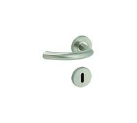 Vachette Linox Door Handle Right Handle on Round Rosette for Doors Thickness 30 to 48 mm Stainless Steel Square 7 mm - Rosette Sold Separately