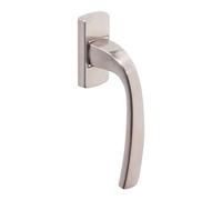 Vachette MUZE Set of Window Handles on Platinum Block - Indexing 90° - Distance 43 mm - Invisible Fastening, Screws Included - Durable Aluminium Material - Platinum Finish