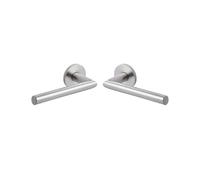 Vachette Ovalis Door Handle on Rosette for Interior and Exterior Doors - Door Thickness from 30 to 48 mm - Stainless Steel - Square 7 mm - Rosette Sold Separately