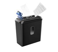 VACLANY 6 Sheet Cross Cut Shredder, Shreds Credit Cards, Staples, Clips, 4×35mm High Security, Compact Paper Shredder with Transparent Window, 11L Space-Saving Body for Small Business and Home