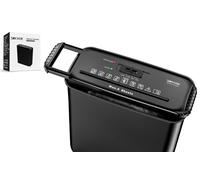 VACLANY Strip Cut 6 Sheet Paper Shredder, Extendable Arm Design with Overheat Protection, Security Level P4 and 8 Liter Bin Cut Size 6mm, Ideal for Home and Office Use