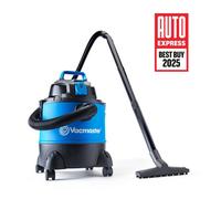 Vacmaster 20L Wet Dry Vacuum With Power Take Off - Car Vacuum, Shop Vacuum, 1250W, Corded, Blue, 2 Year Guarantee