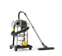 Vacmaster 30L Dust Extractor With Power Take Off & Push Clean Filter - L Class, Wet Dry Vacuum, 240V, 1400W, Corded, Silver