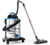 Vacmaster 30L Wet and Dry Vacuum Cleaner - Size: 15.3 x 15.3 x 24.8cm - Silver - Wilko