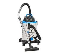Vacmaster 30L Wet and Dry Vacuum Cleaner - Size: 15.3 x 15.3 x 24.8cm - Silver - Wilko