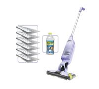VacMop 2 in 1 Cordless Hard Floor Vacuum Spray Mop 6x Disposable Pad Refills